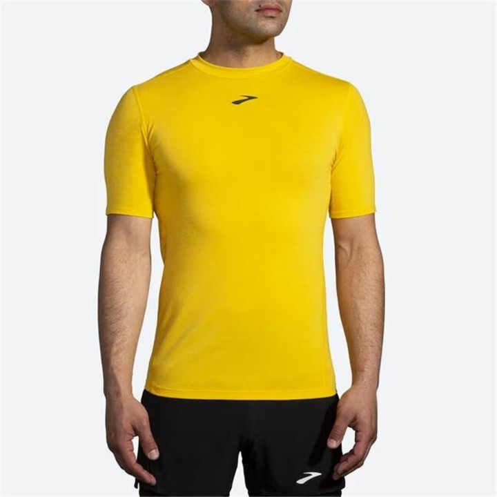 Kortærmet T-shirt til Mænd Brooks High Point Gul