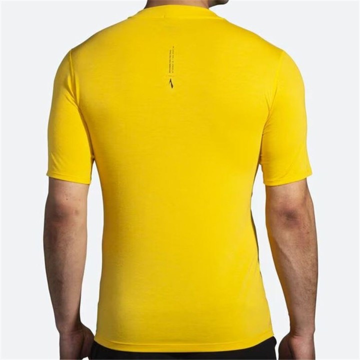 Kortærmet T-shirt til Mænd Brooks High Point Gul