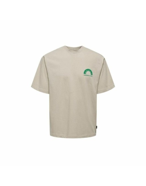 Kortærmet T-shirt til Mænd Only & Sons Onskasen Rlx Grå