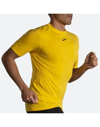 Maglia a Maniche Corte Uomo Brooks High Point Giallo