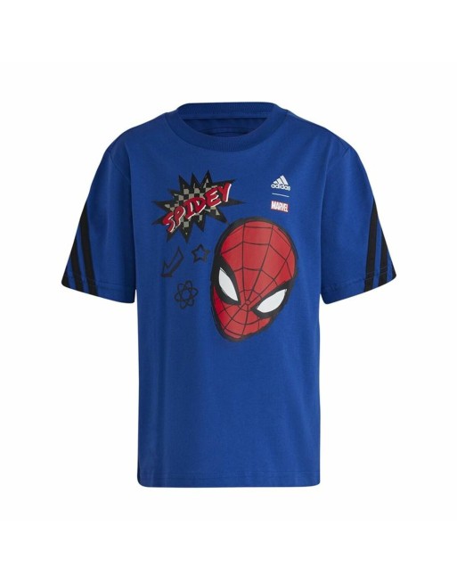 T shirt à manches courtes Enfant Adidas Spider-Man Bleu