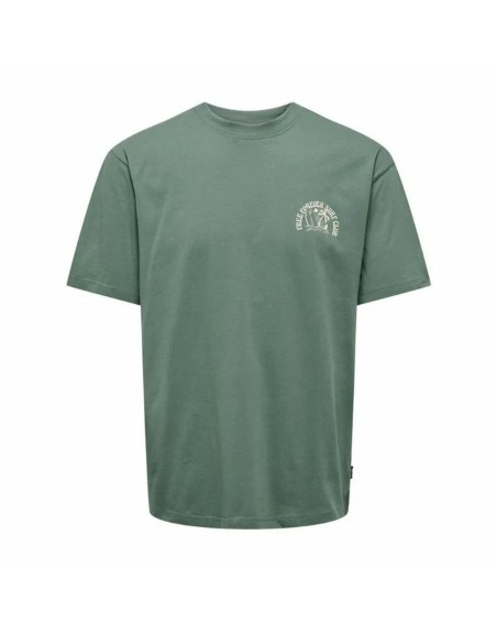 T-shirt à manches courtes homme Only & Sons Onskylan Rlx Icon Vert foncé
