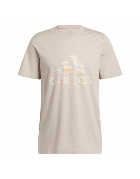 Maglia a Maniche Corte Uomo Adidas Beige Mimetico
