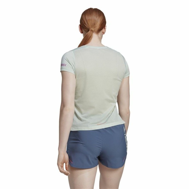 Kortærmet T-shirt til Kvinder Adidas Agravic Varm hvid