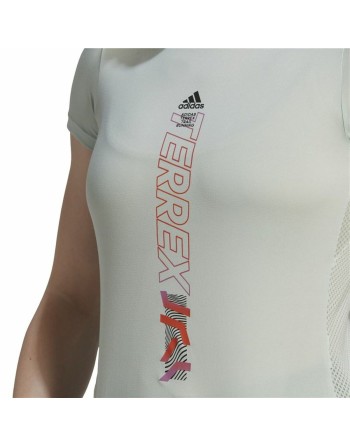 Maglia a Maniche Corte Donna Adidas Agravic Bianco Caldo
