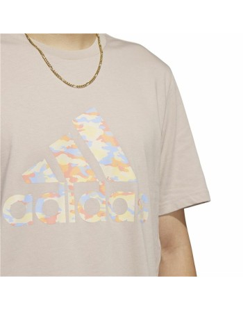 Maglia a Maniche Corte Uomo Adidas Beige Mimetico