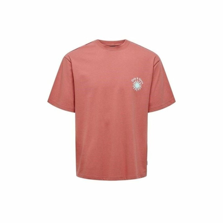 Men’s Short Sleeve T-Shirt Only & Sons Onskasen Rlx Salmon