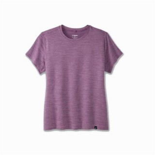 Kortærmet T-shirt til Kvinder Brooks Luxe Syren