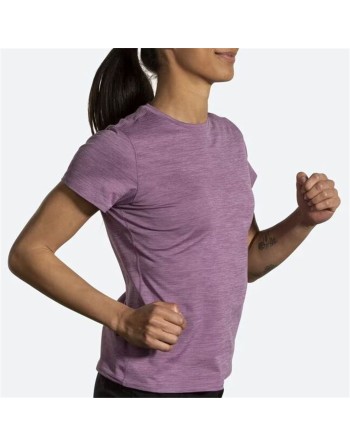 T-shirt à manches courtes femme Brooks Luxe Lila