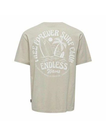 Camiseta de Manga Corta Hombre Only & Sons Onskylan Rlx Icon Blanco Cálido