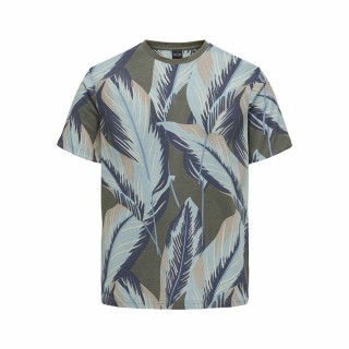 Kortærmet T-shirt til Mænd Only & Sons Onskobe Reg Banana Leaf Oliven