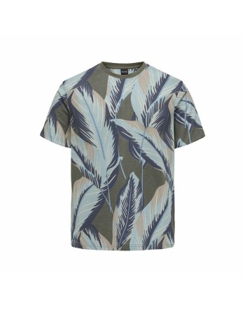 Herren Kurzarm-T-Shirt Only & Sons Onskobe Reg Banana Leaf Olive