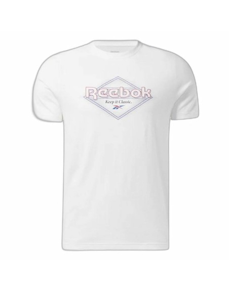 Herren Kurzarm-T-Shirt Reebok Graphic Series Weiß