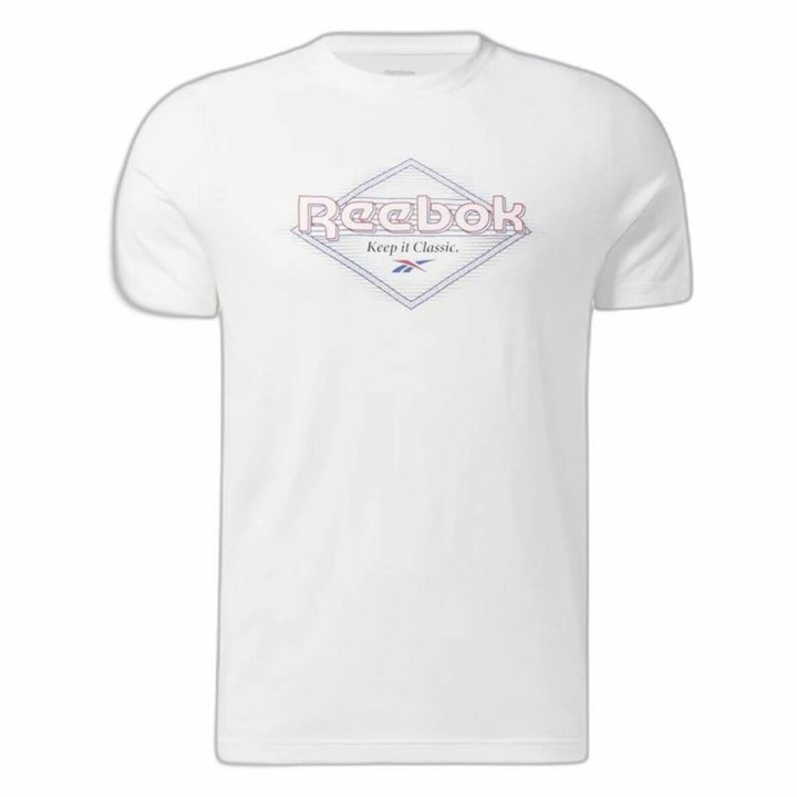 Maglia a Maniche Corte Uomo Reebok Graphic Series Bianco