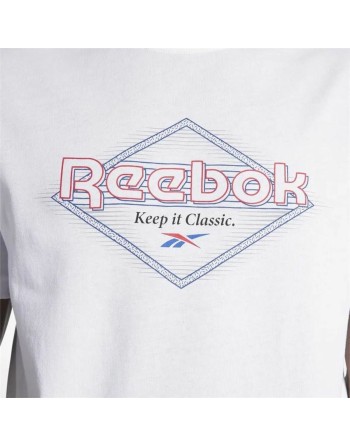 Maglia a Maniche Corte Uomo Reebok Graphic Series Bianco