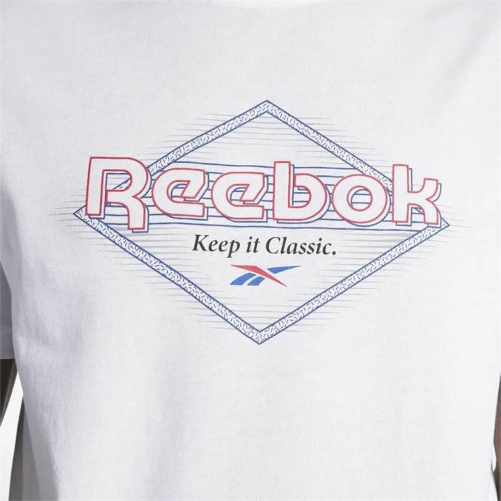 Maglia a Maniche Corte Uomo Reebok Graphic Series Bianco