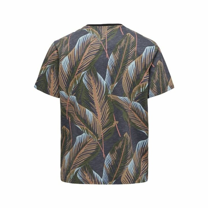 Maglia a Maniche Corte Uomo Only & Sons Onskobe Reg Banana Leaf Nero
