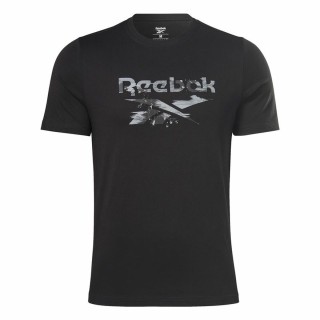 Men’s Short Sleeve T-Shirt Reebok Indentity Modern Camo Black Camouflage