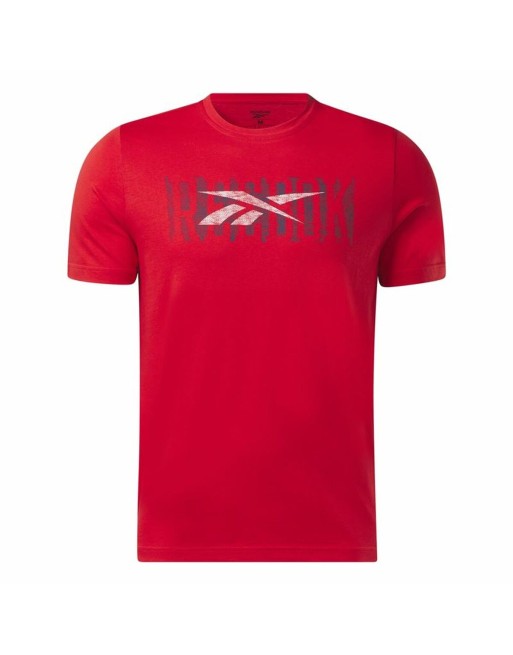 Maglia a Maniche Corte Uomo Reebok Graphic Series Rosso