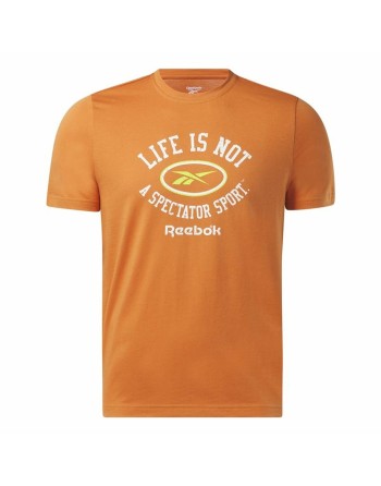 Maglia a Maniche Corte Uomo Reebok Graphic Series Arancio
