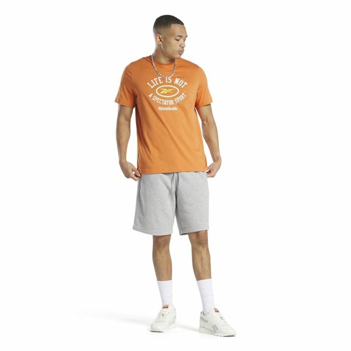 Camiseta de Manga Corta Hombre Reebok Graphic Series Naranja