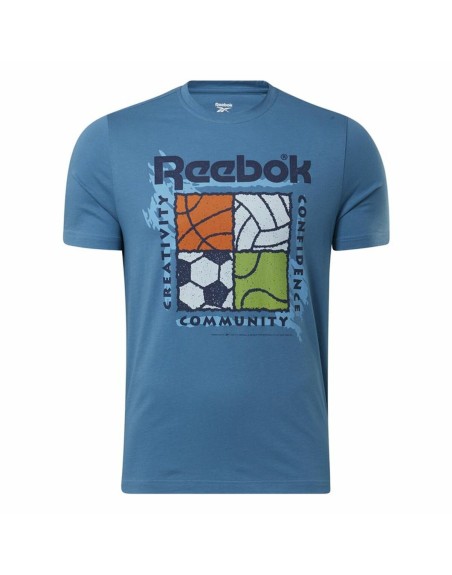 Kortærmet T-shirt til Mænd Reebok GS Rec Center Blå