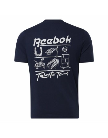 Camiseta de Manga Corta Hombre Reebok GS Tailgate Team Azul oscuro