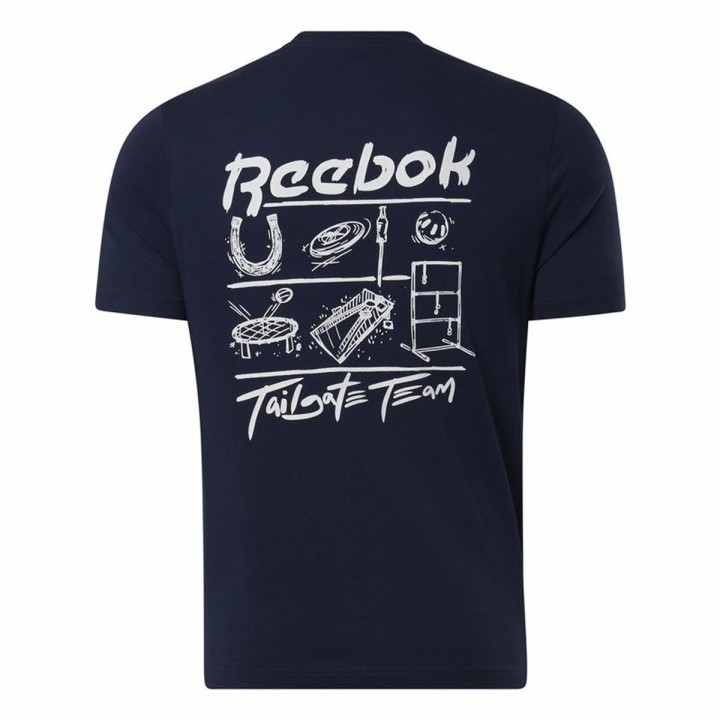 Maglia a Maniche Corte Uomo Reebok GS Tailgate Team Blu scuro