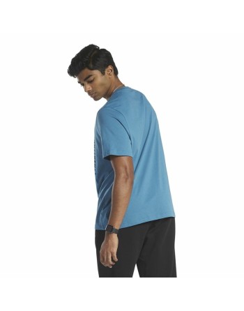 Maglia a Maniche Corte Uomo Reebok GS Rec Center Azzurro