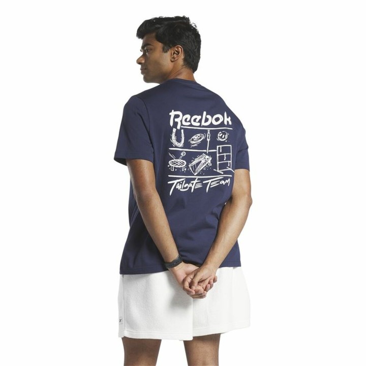 Kortærmet T-shirt til Mænd Reebok GS Tailgate Team Mørkeblå