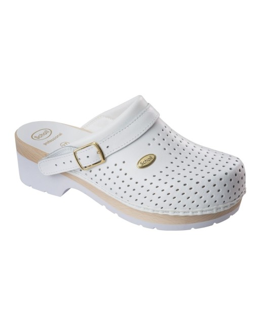 Zoccoli Scholl Clog Bianco
