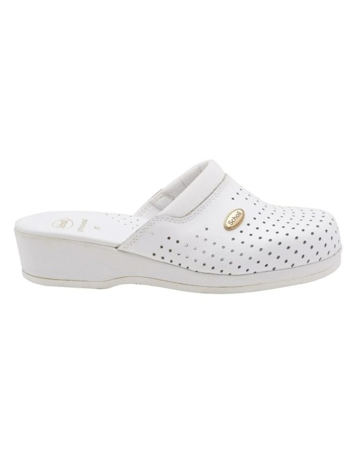 Sabots Scholl Clog Backguard Blanc