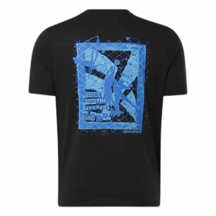 Kortærmet T-shirt til Mænd Reebok Graphic Series Sort