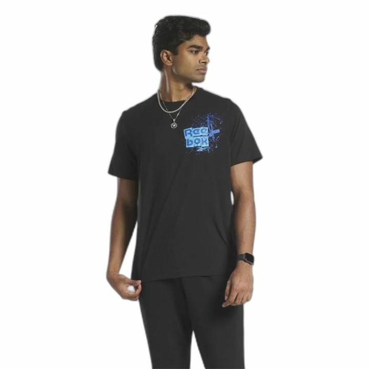 Kortærmet T-shirt til Mænd Reebok Graphic Series Sort