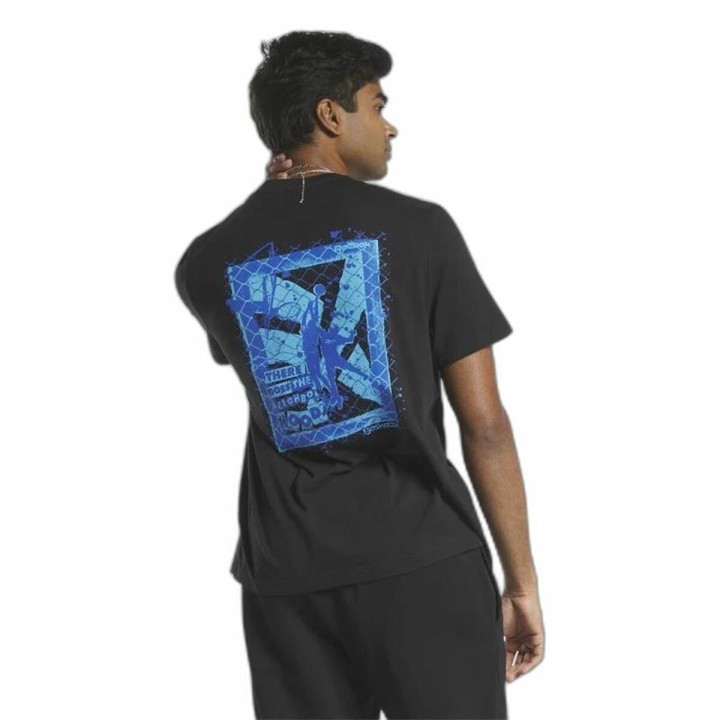 Kortærmet T-shirt til Mænd Reebok Graphic Series Sort