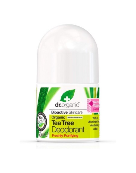 Roll-On Deodorant Dr.Organic DR00145 Tea tree 50 ml