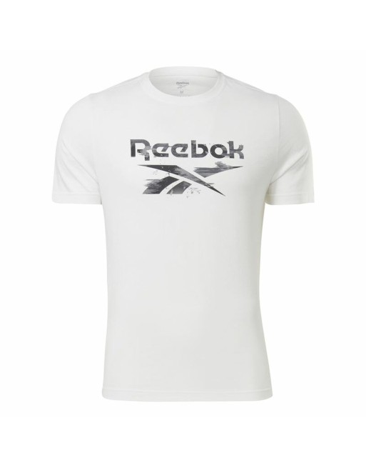 Maglia a Maniche Corte Uomo Reebok Indentity Modern Camo Bianco Mimetico