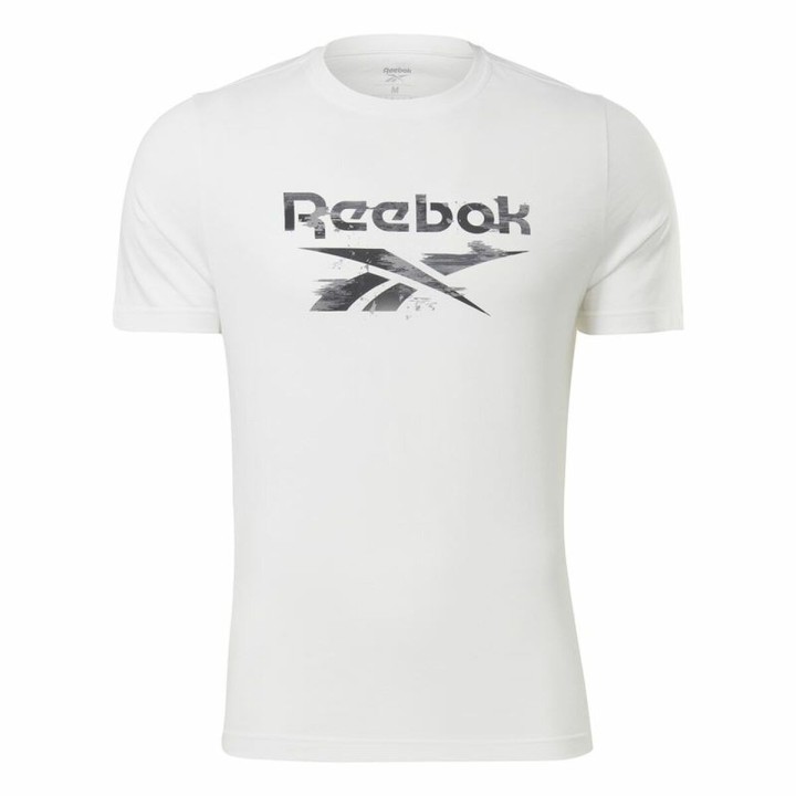 Maglia a Maniche Corte Uomo Reebok Indentity Modern Camo Bianco Mimetico
