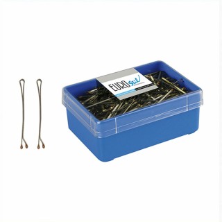 Hårklemmer Eurostil 200 Clips Bronze (200 pcs)