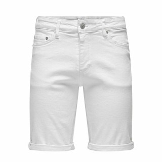 Shorts da Uomo Only & Sons Onsply 9297 White Bianco