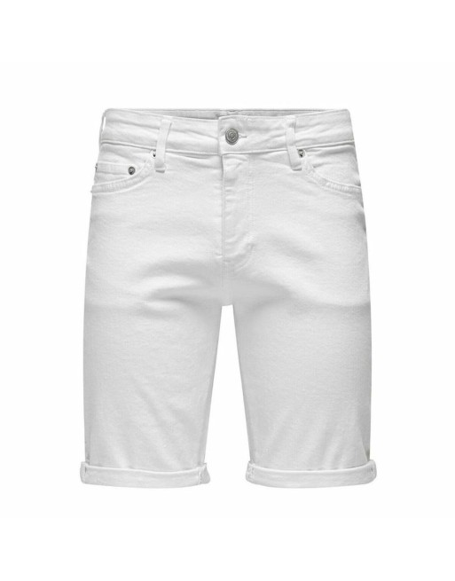 Shorts pour Hommes Only & Sons Onsply 9297 White Blanc
