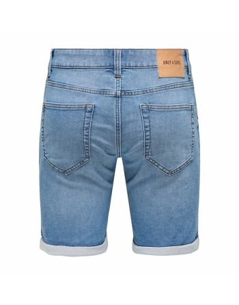 Shorts di Jeans per Uomo Only & Sons Onsply 8584 Blue Denim Azzurro