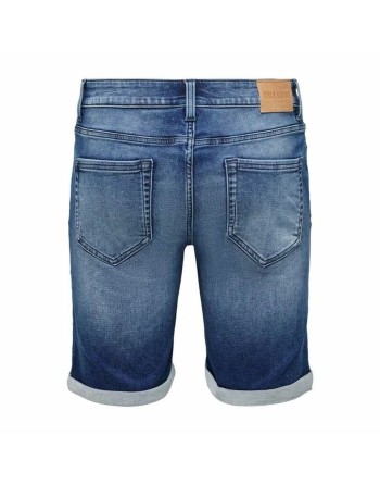 Pantalones Cortos Vaqueros para Hombre Only & Sons Onsply Dark Mid Blue Azul