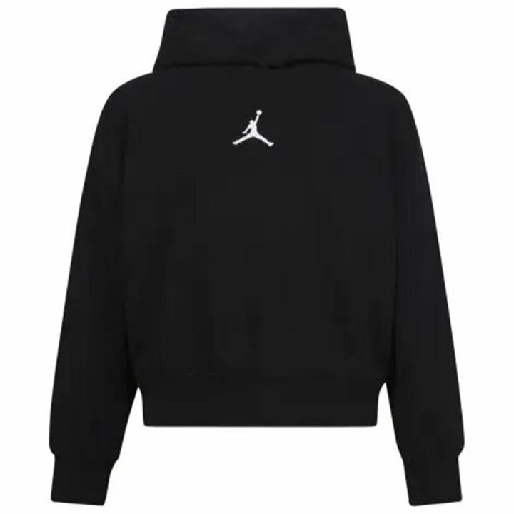 Sweatshirt med hætte til piger Jordan Icon Play Hvid Sort