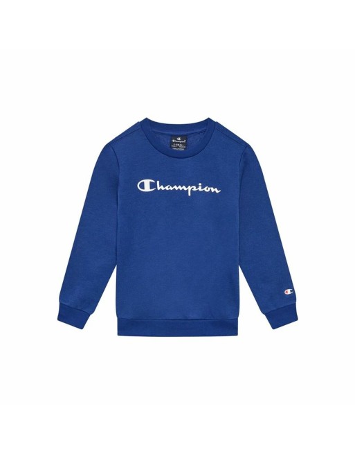 Sweat à capuche enfant Champion Crewneck Bleu Blanc