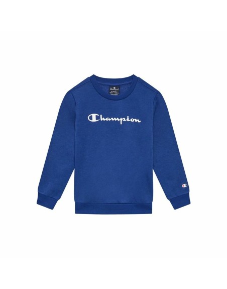 Sweat à capuche enfant Champion Crewneck Bleu Blanc