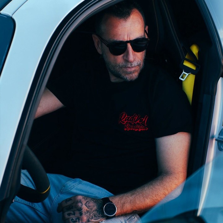 Maglia a Maniche Corte Uomo RADIKAL NICE FAT ASS Nero S