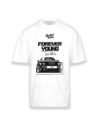 Maglia a Maniche Corte Uomo RADIKAL FOREVER YOUNG Bianco S