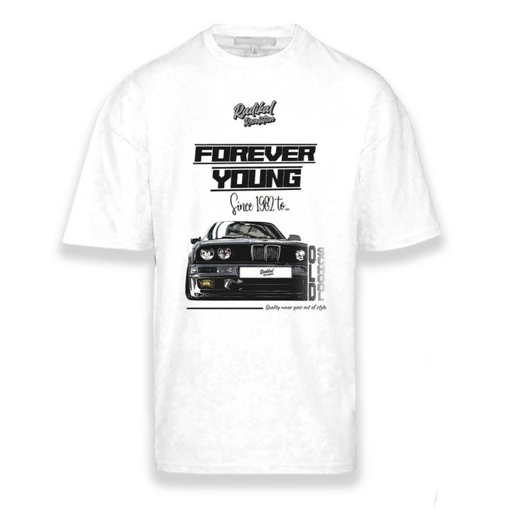 Maglia a Maniche Corte Uomo RADIKAL FOREVER YOUNG Bianco S