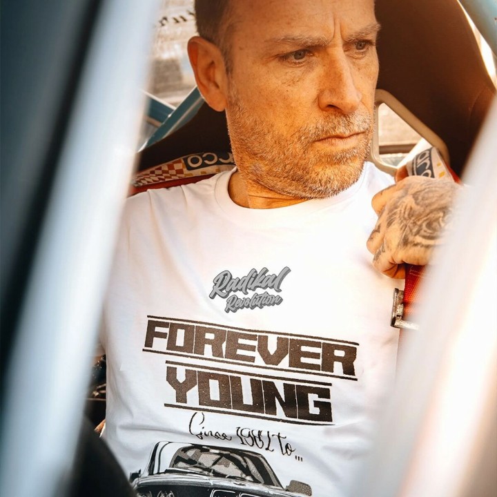 Maglia a Maniche Corte Uomo RADIKAL FOREVER YOUNG Bianco S